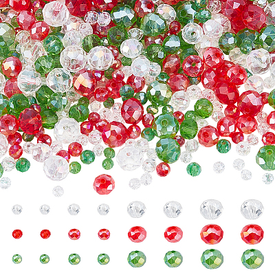15 Strands 15 Colors Electroplate Glass Beads Strands EGLA-HY0001-19-1