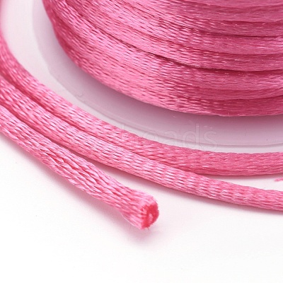 Nylon Satin Rattail Cords NWIR-L006-1mm-06-1