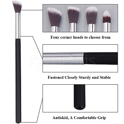 2 Sets 2 Styles Wood Makeup Mask Brush FIND-GF0006-73-1