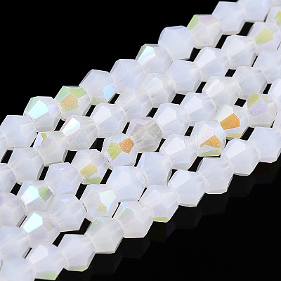 Imitation Jade Electroplate Glass Beads Strands EGLA-A039-J2mm-L06-1