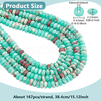 Synthetic Imperial Jasper Beads Strands G-WH0035-31B-1