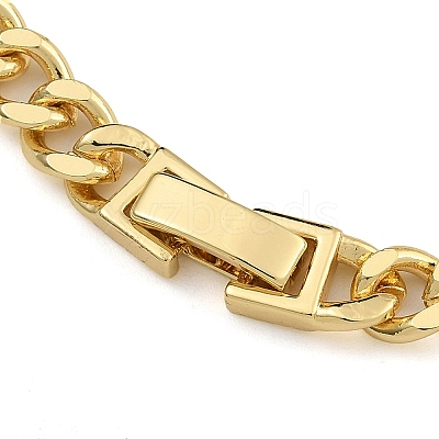 Brass Micro Pave Cubic Zirconia Link & Charm Bracelets BJEW-K261-02G-02-1