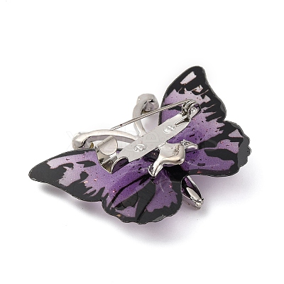 Butterfly Transparent Resin Brooch JEWB-M047-01D-1