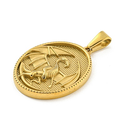 Ion Plating(IP) 304 Stainless Steel Pendants STAS-R231-18G-10-1