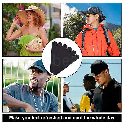 10Pcs Cloth Hat Sweat Liner FIND-WH0148-272A-1