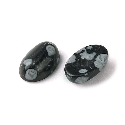 Synthetic Snowflake Obsidian Cabochons G-A094-01A-35-1