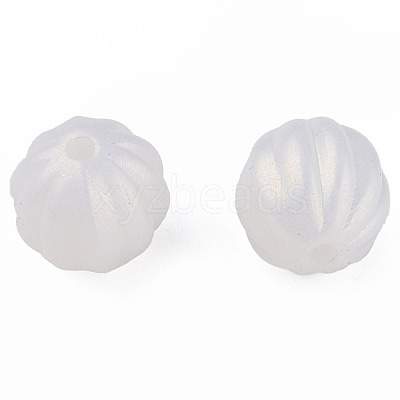 Spray Painted Acrylic Beads LS-MACR-T037-01G-1