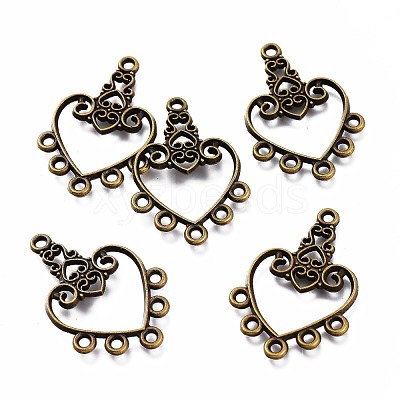 Tibetan Style Alloy Chandelier Components PALLOY-F149-03AB-1