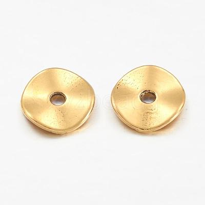 Tibetan Style Alloy Wavy Spacer Beads X-GLF9350Y-NF-1