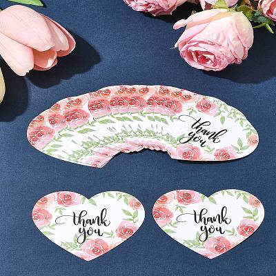 Coated Paper Thank You Greeting Card DIY-FS0007-76E-1