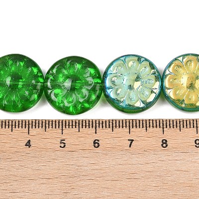 Czech Pressed Glass Beads GLAA-I061-48D-1