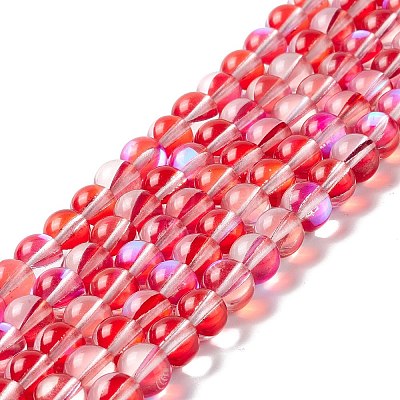 Synthetic Moonstone Beads Strands G-E573-02B-13-1