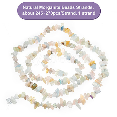 1 Strand Natural Morganite Beads Strands G-OC0004-51-1