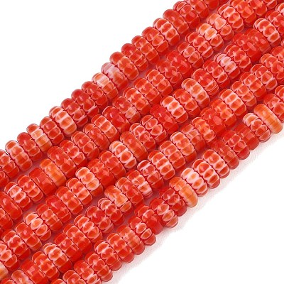 Handemade Millefiori Lampwork Beads LAMP-D009-01A-04-1