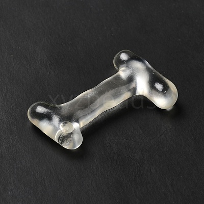 Transparent Resin Alphabet Pendants RESI-C028-02I-1
