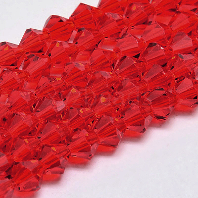 Imitate Austrian Crystal Bicone Glass Beads Strands X1-GLAA-F029-4x4mm-14-1