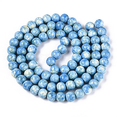 Baking Paint Glass Beads Strands DGLA-N016-10mm-09-1