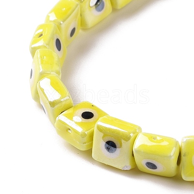 Handmade Porcelain Ceramic Beads Strands LAMP-B021-06J-1
