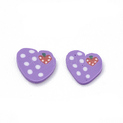 Handmade Polymer Clay Cabochons X-CLAY-T011-06-1
