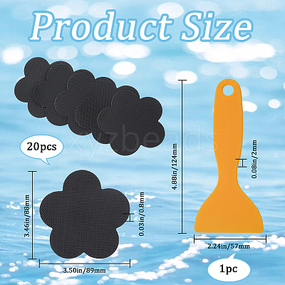 20Pcs PEVA Bathtub Non-Slip Stickers DIY-GF0008-91-1