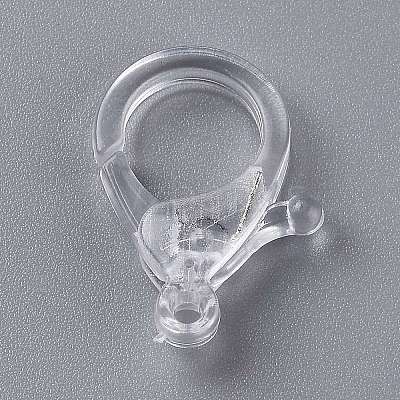 Transparent Plastic Lobster CLaw Clasps KY-H005-A13-1