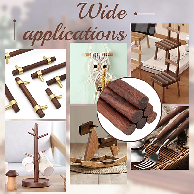 Waxed Round Wooden Sticks WOOD-OC0004-42B-1
