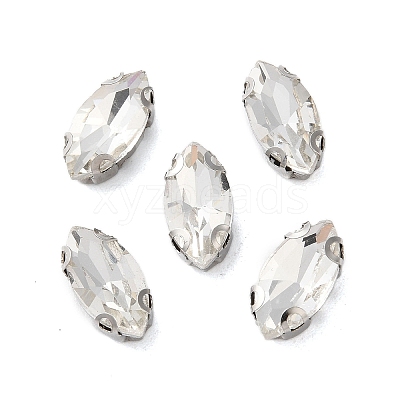 Horse Eye Sew on Rhinestone RGLA-L028-08G-01-1