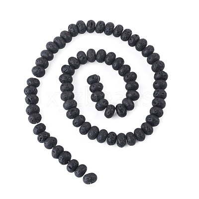 1 Strand Natural Lava Rock Beads Strands G-TA0003-44B-1