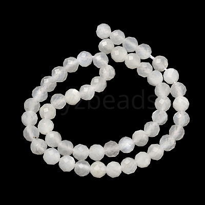 Natural White Moonstone Beads Strands G-B168-A12-4mm-1