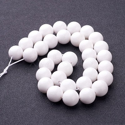 Natural Mashan Jade Round Beads Strands X-G-D263-12mm-XS01-1