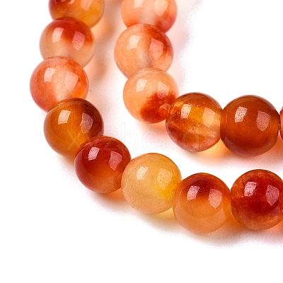 Dyed Natural White Jade Beads Strands G-T140-4mm-A13-1