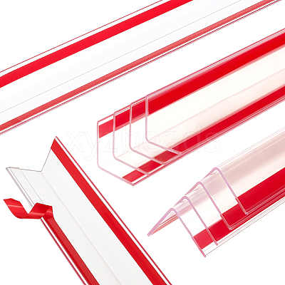 10Pcs PVC Self-adhesive Anti-collision Strips AJEW-OC0016-14C-1