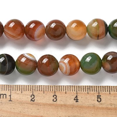 Natural Agate Beads Strands G-NH0001-G08-01-1
