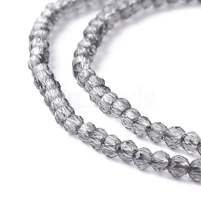 Transparent Glass Beads Strands GLAA-C019-01A-23-1