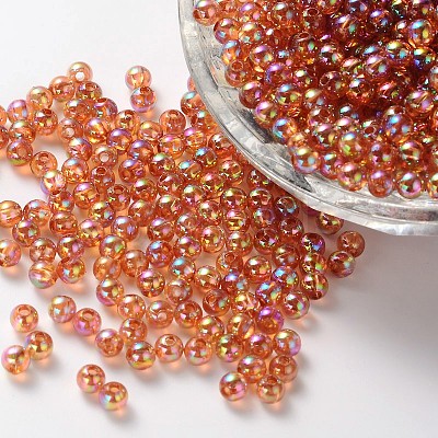 Eco-Friendly Transparent Acrylic Beads PL734-10-1