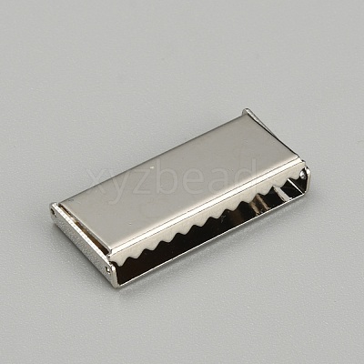 Zinc Alloy Ribbon Crimp Ends FIND-WH0126-13F-P-1