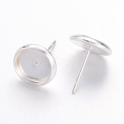 Brass Stud Earring Settings LS-IFIN-Q006-S-1