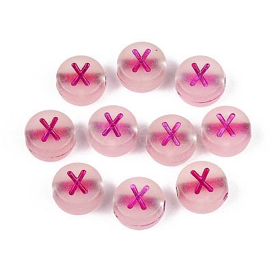 Luminous Frosted Acrylic Beads FACR-T008-02X-1
