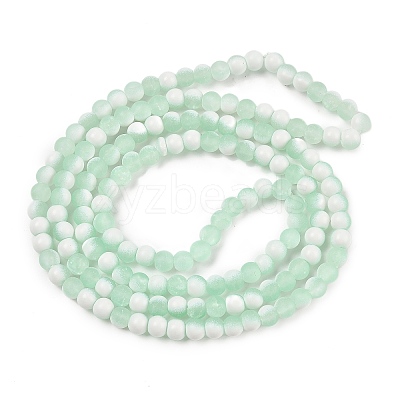 Frosted Crackle Glass Beads X1-GLAA-U001-8mm-M01-1