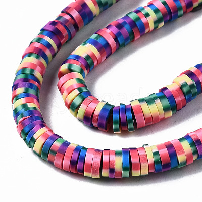 Handmade Polymer Clay Beads Strands CLAY-N008-010L-A-1