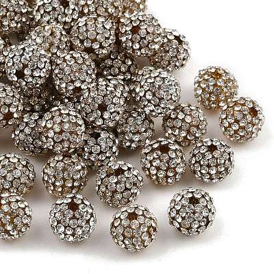 Resin Rhinestone Beads RB-A025-10mm-A37-1