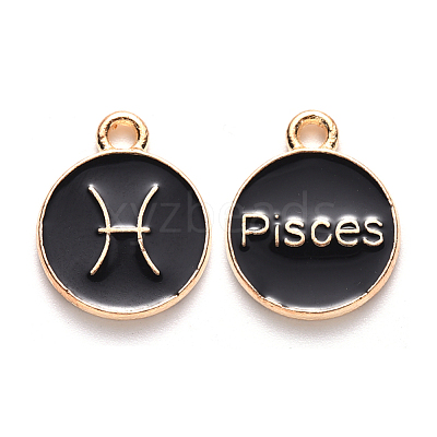 Alloy Enamel Pendants ENAM-S124-01A-08H-1