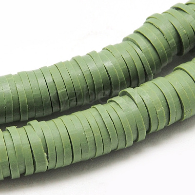 Handmade Polymer Clay Beads X-CLAY-R067-4.0mm-43-1