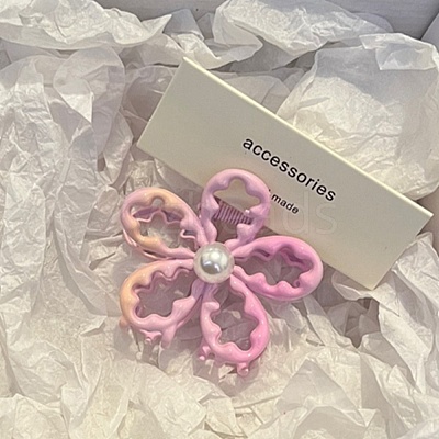 Hollowe Flower Alloy Claw Hair Clips PW-WG42D0C-02-1