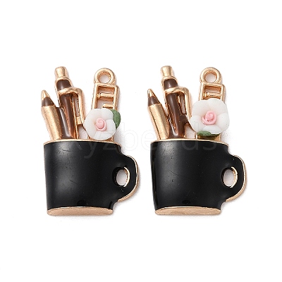 Alloy Enamel Pendants X-FIND-O003-02A-KCG-1
