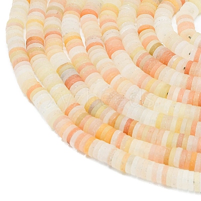 Natural Red Aventurine Beads Strands G-P575-B05-6x1mm-01-1