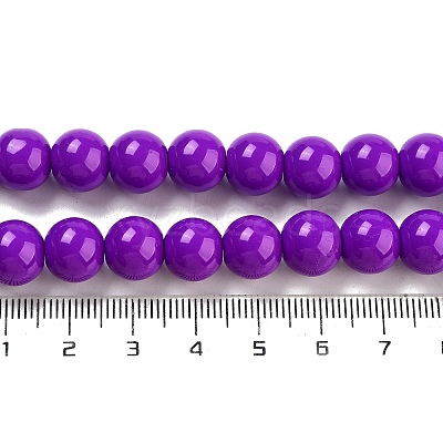 Painted Glass Bead Strands DGLA-S071-10mm-52-1