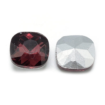 Pointed Back Glass Rhinestone Cabochons RGLA-T032-10x10mm-18-1