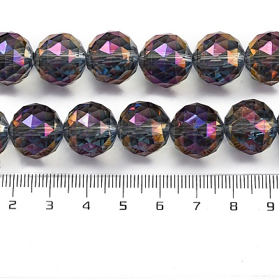 Electroplate Glass Bead Strands EGLA-J140-FR01-14mm-1