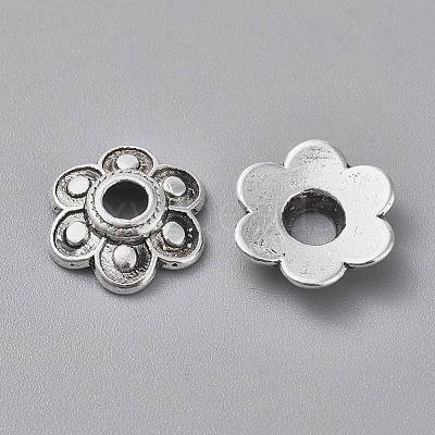 Tibetan Style Alloy Bead Caps X-LF10362Y-NF-1